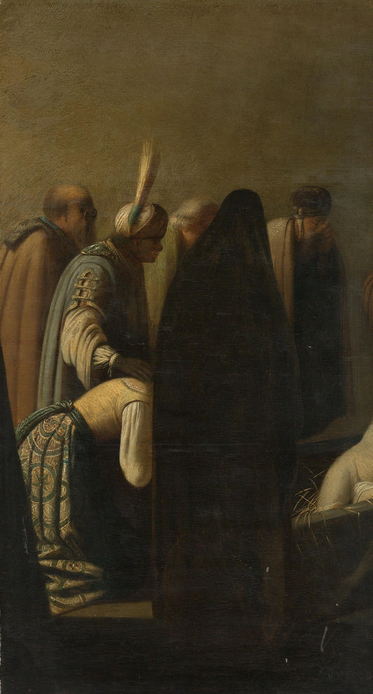 The raising of Lazarus – school of Rembrandt van Rijn Vintage Art Print | Wall Art Poster