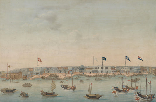 Three Views of the Pearl River: Canton, Macao, Whampoa – anoniem Vintage River Scene Art Print | Wall Art Poster