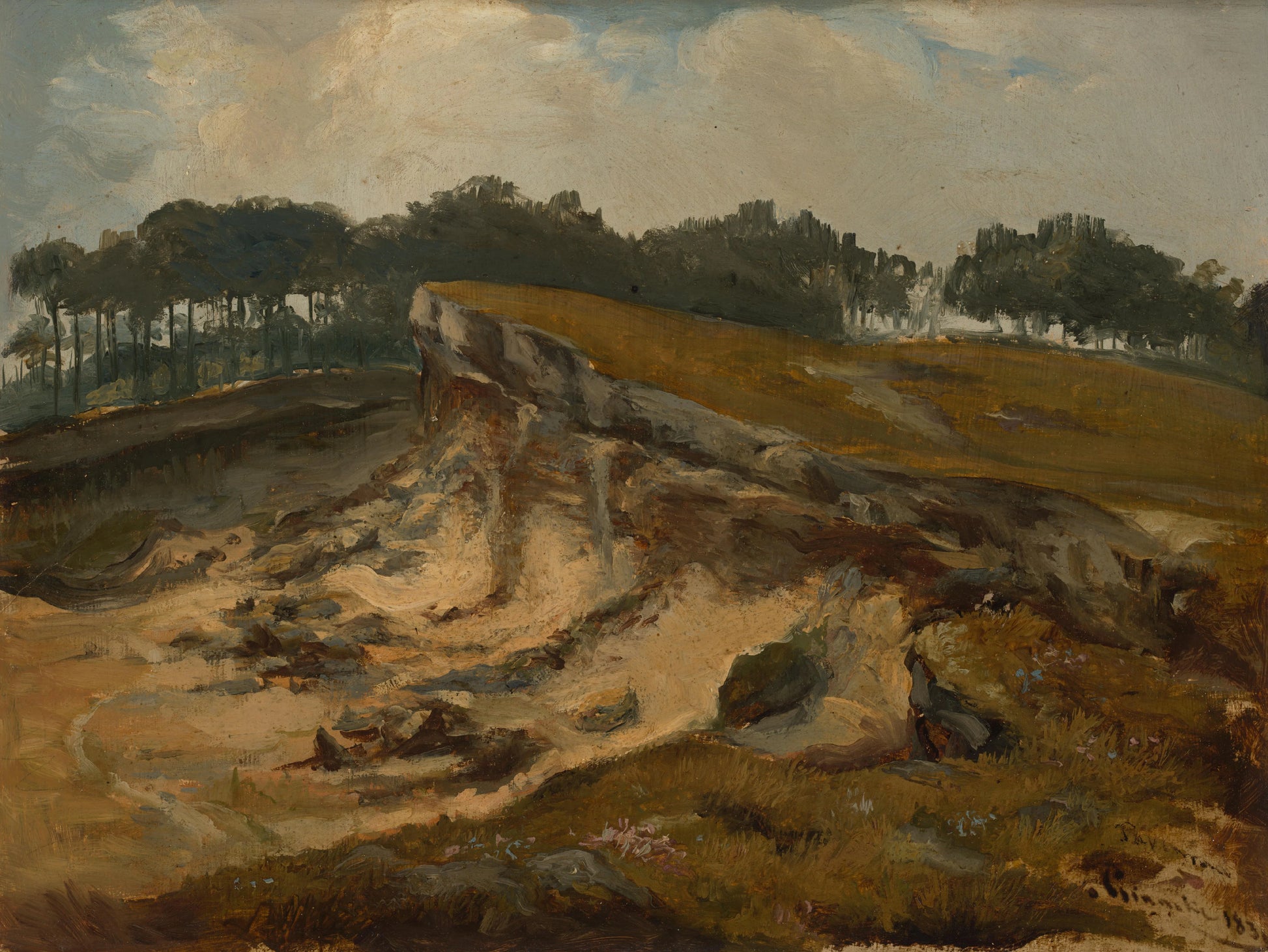 Sand Excavation – Johannes Tavenraat Vintage Landscape Art Print | Wall Art Poster