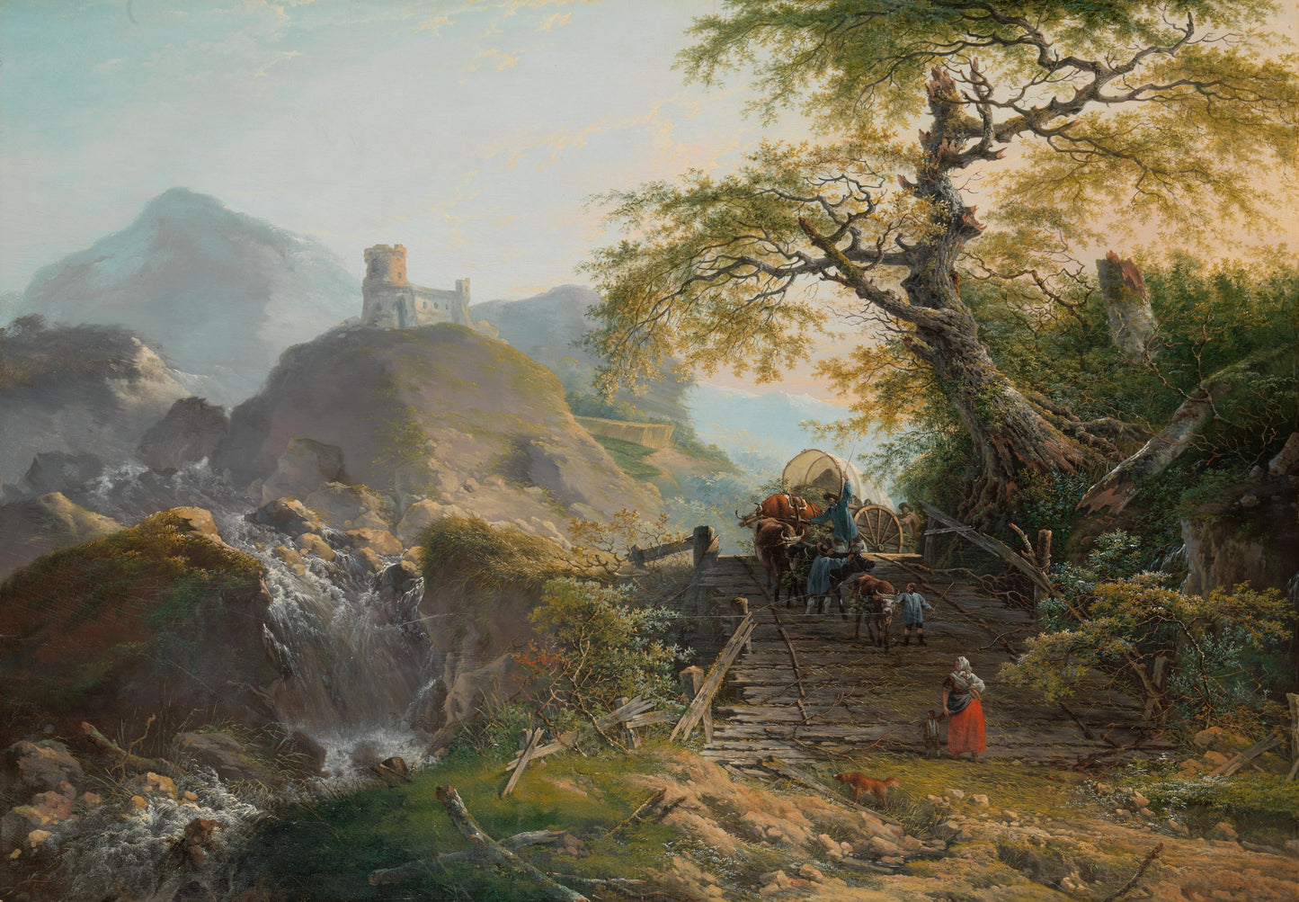 Mountainous Landscape near Düsseldorf – Gerard van Nijmegen Vintage Landscape Art Print | Wall Art Poster