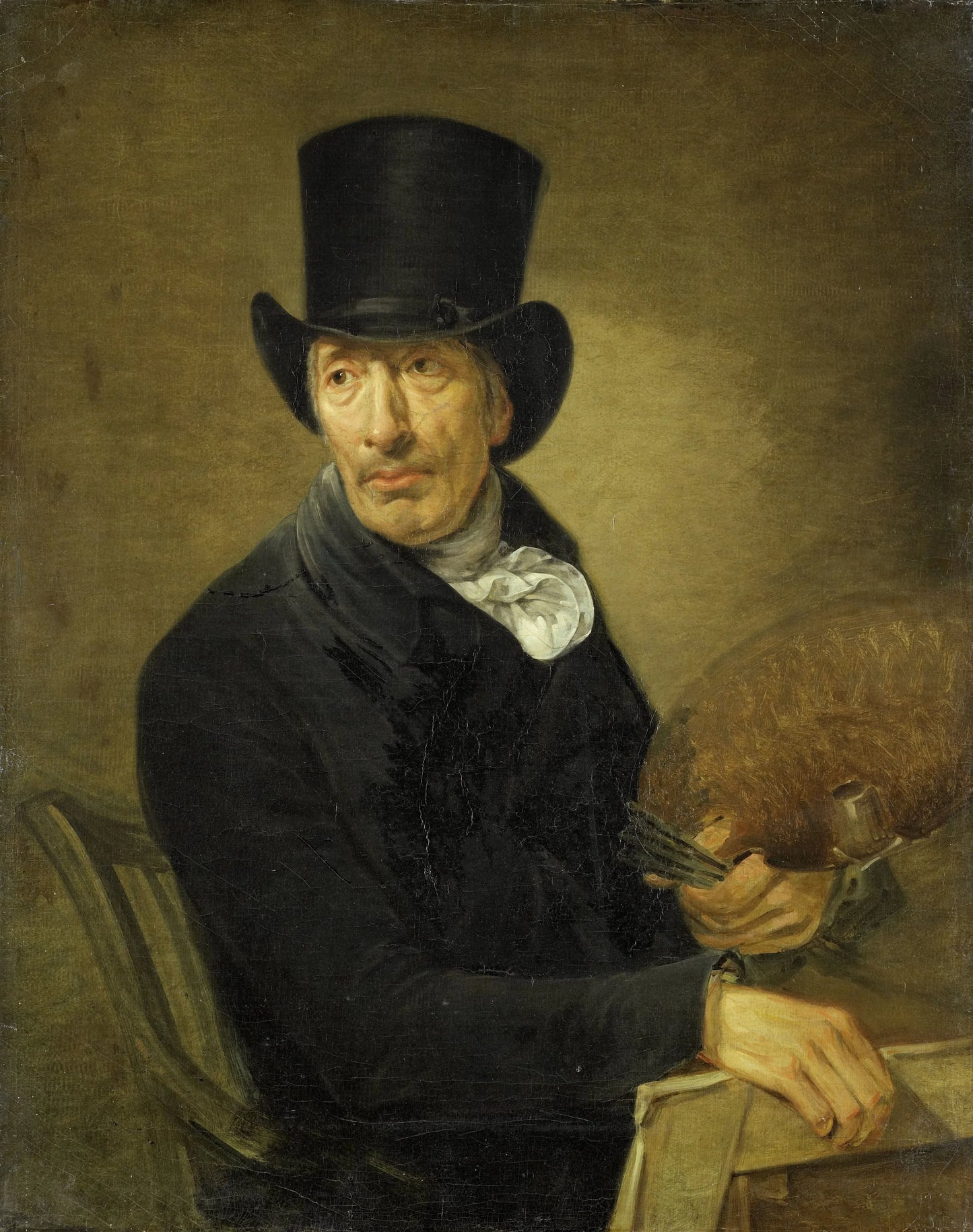 Pieter Barbiers Pz (1748-1842), Painter – Jean Augustin Daiwaille Vintage Self-Portrait Art Print | Wall Art Poster
