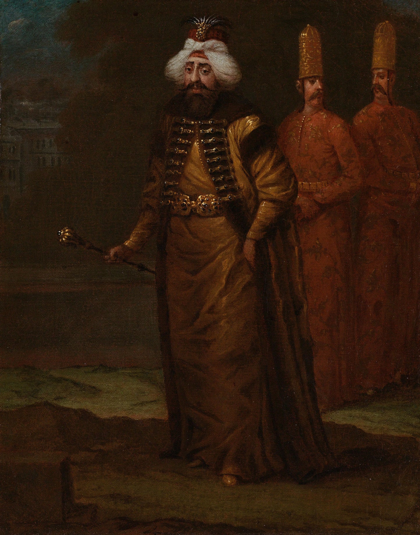 Sultan Ahmed III – Jean Baptiste Vanmour Vintage Floral Art Print | Wall Art Poster