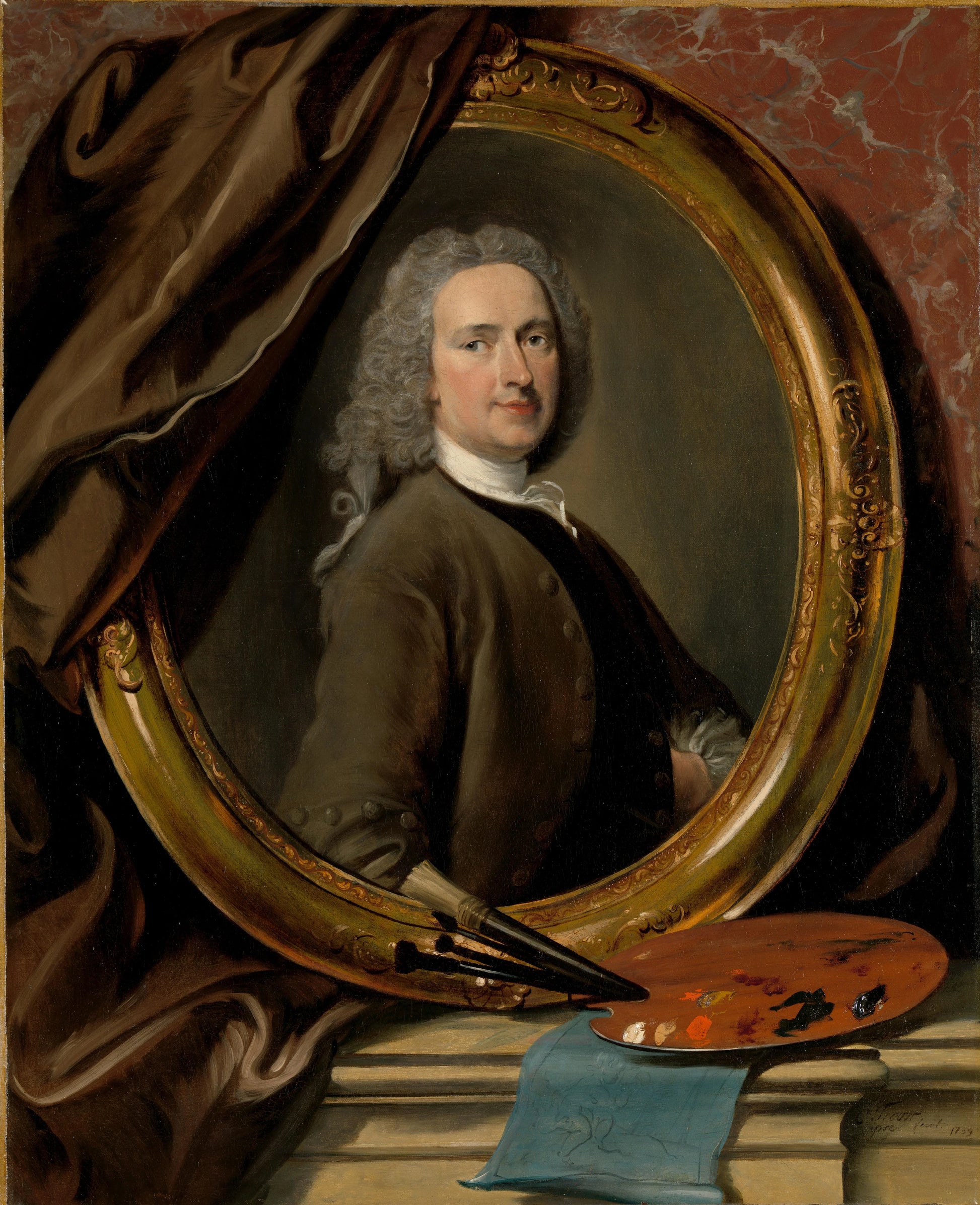Self-Portrait – Cornelis Troost Vintage Self-Portrait Art Print | Wall Art Poster