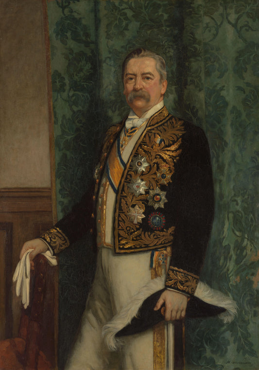 Willem Rooseboom (1843-1920). Gouverneur-generaal (1899-1904) – Hendrik Johannes Haverman (vermeld op object) Vintage Portrait Art Print | Wall Art Poster