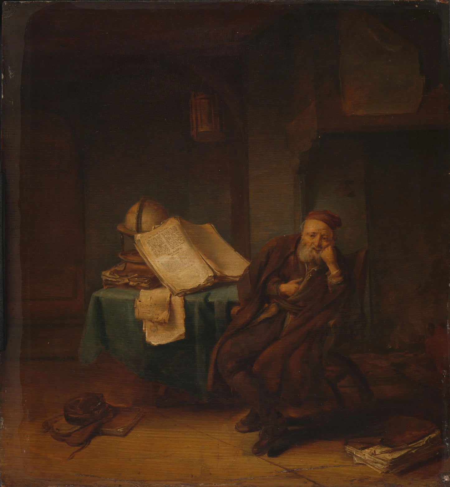 Philosopher in his Study – Jacob van Spreeuwen Vintage Art Print | Wall Art Poster