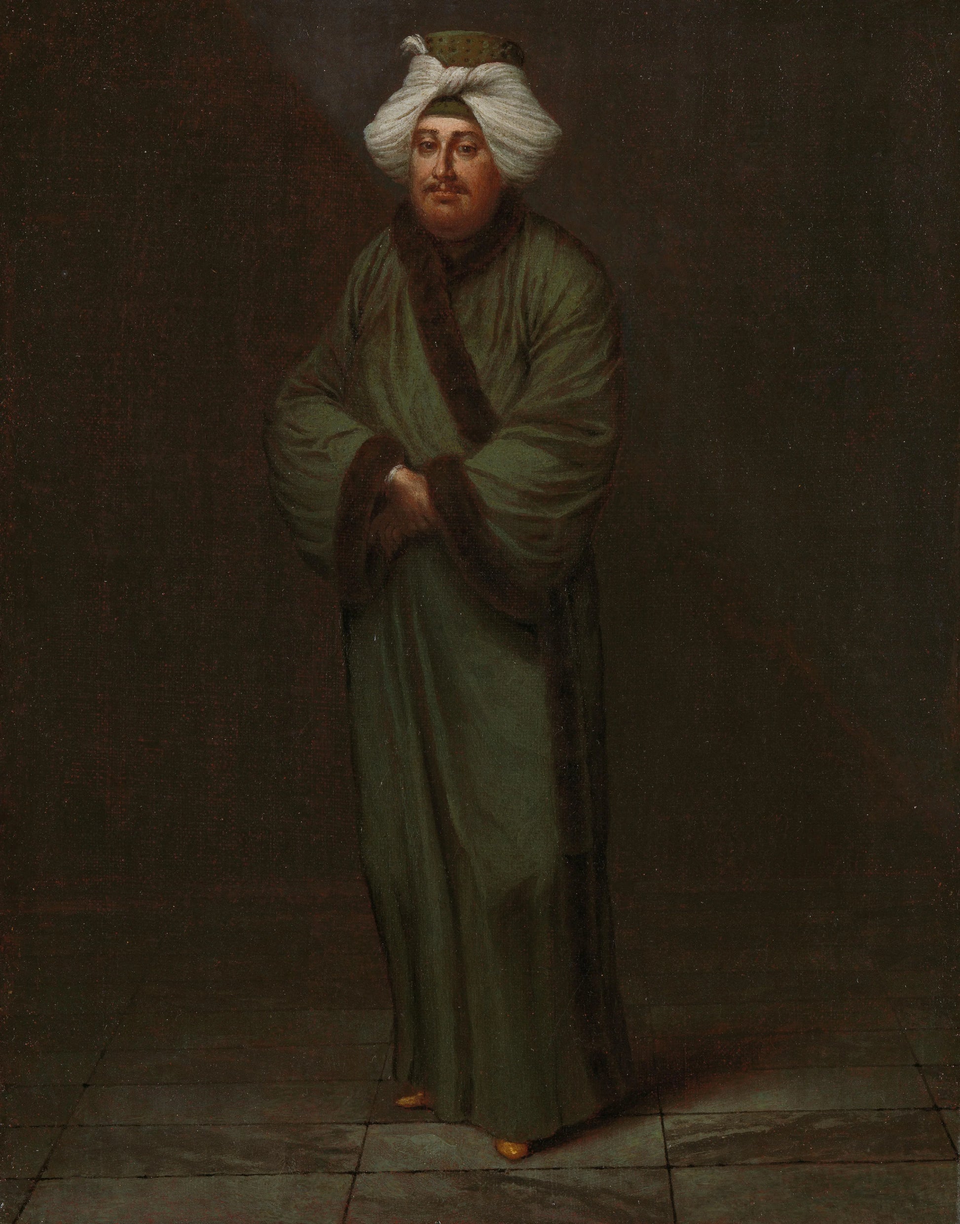 Mehmet, the vizir kâhyasi – Jean Baptiste Vanmour Vintage Art Print | Wall Art Poster