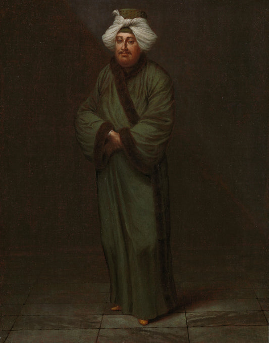 Mehmet, the vizir kâhyasi – Jean Baptiste Vanmour Vintage Art Print | Wall Art Poster
