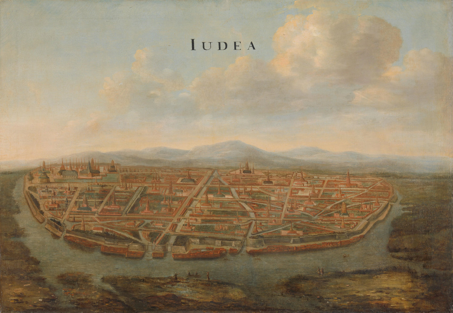 Trading posts of the Dutch East India Company (VOC) – toegeschreven aan Johannes Vinckboons Vintage Cityscape Art Print | Wall Art Poster