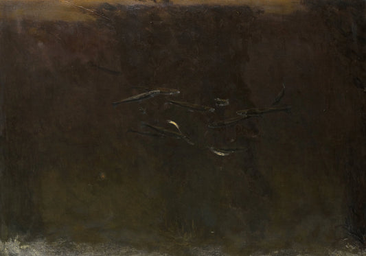Fish in an Aquarium – Gerrit Willem Dijsselhof Vintage Animal Study Art Print | Wall Art Poster