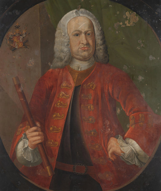 Portrait of Gustaaf Willem, Baron van Imhoff, Governor-General of the Dutch East India Company – anonymous Vintage Portrait Art Print | Wall Art Poster
