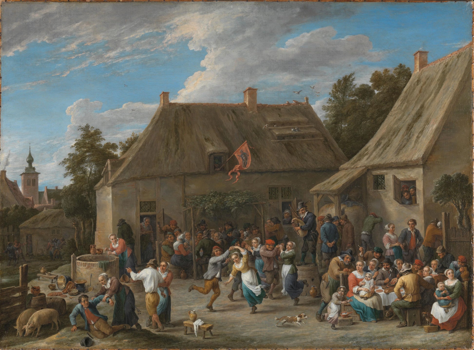 Peasant Kermis – David Teniers (II) Vintage Art Print | Wall Art Poster