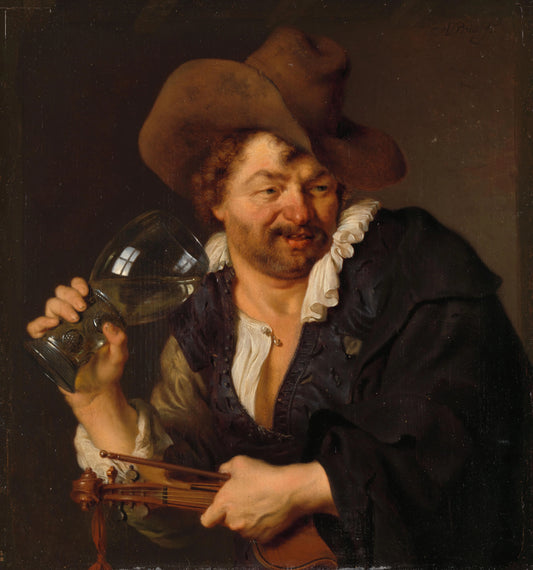 The Merry Fiddler – Ary de Vois Vintage Art Print | Wall Art Poster