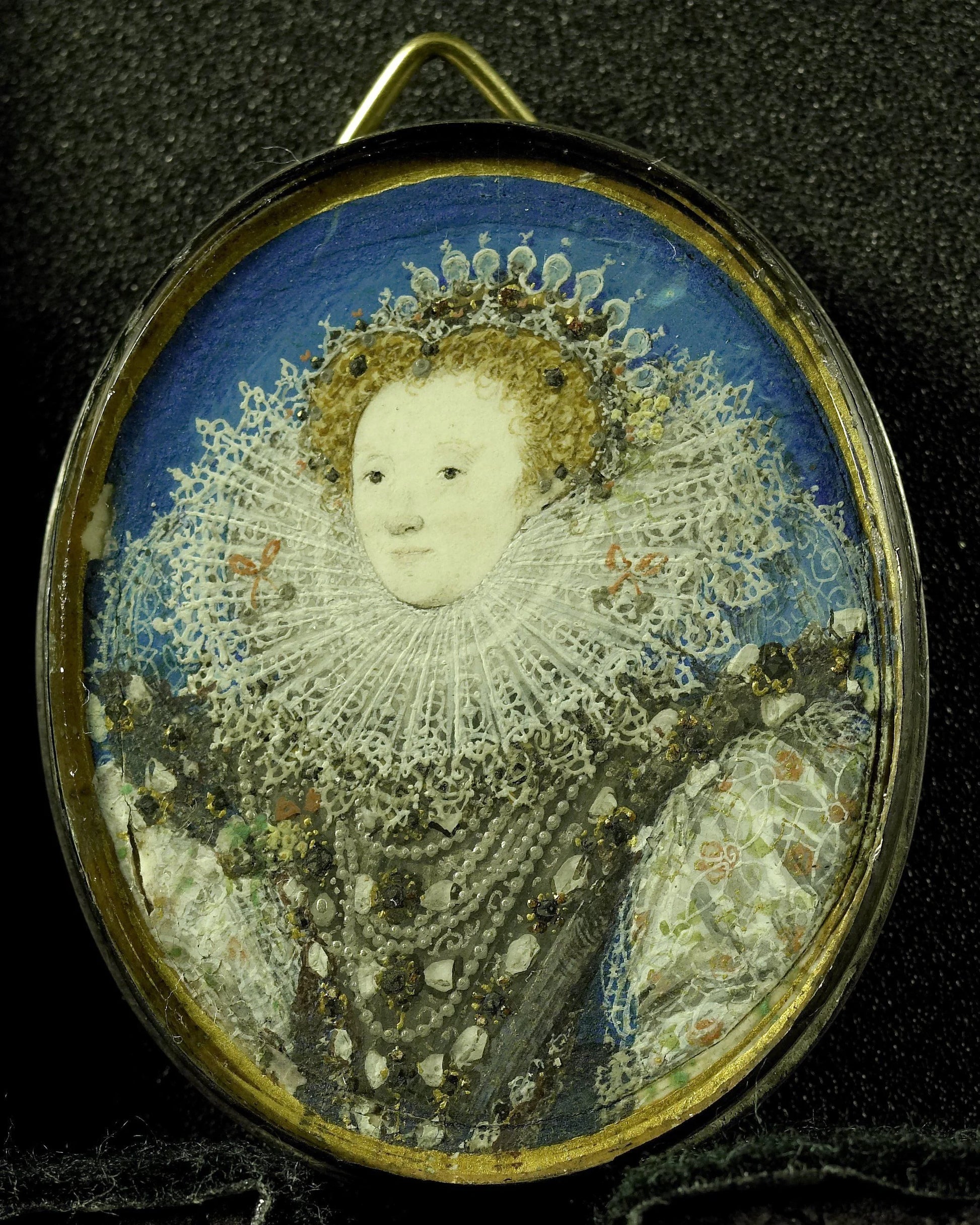 Elizabeth I (1533-1603), koningin van Engeland – Nicholas Hilliard Vintage Art Print | Wall Art Poster