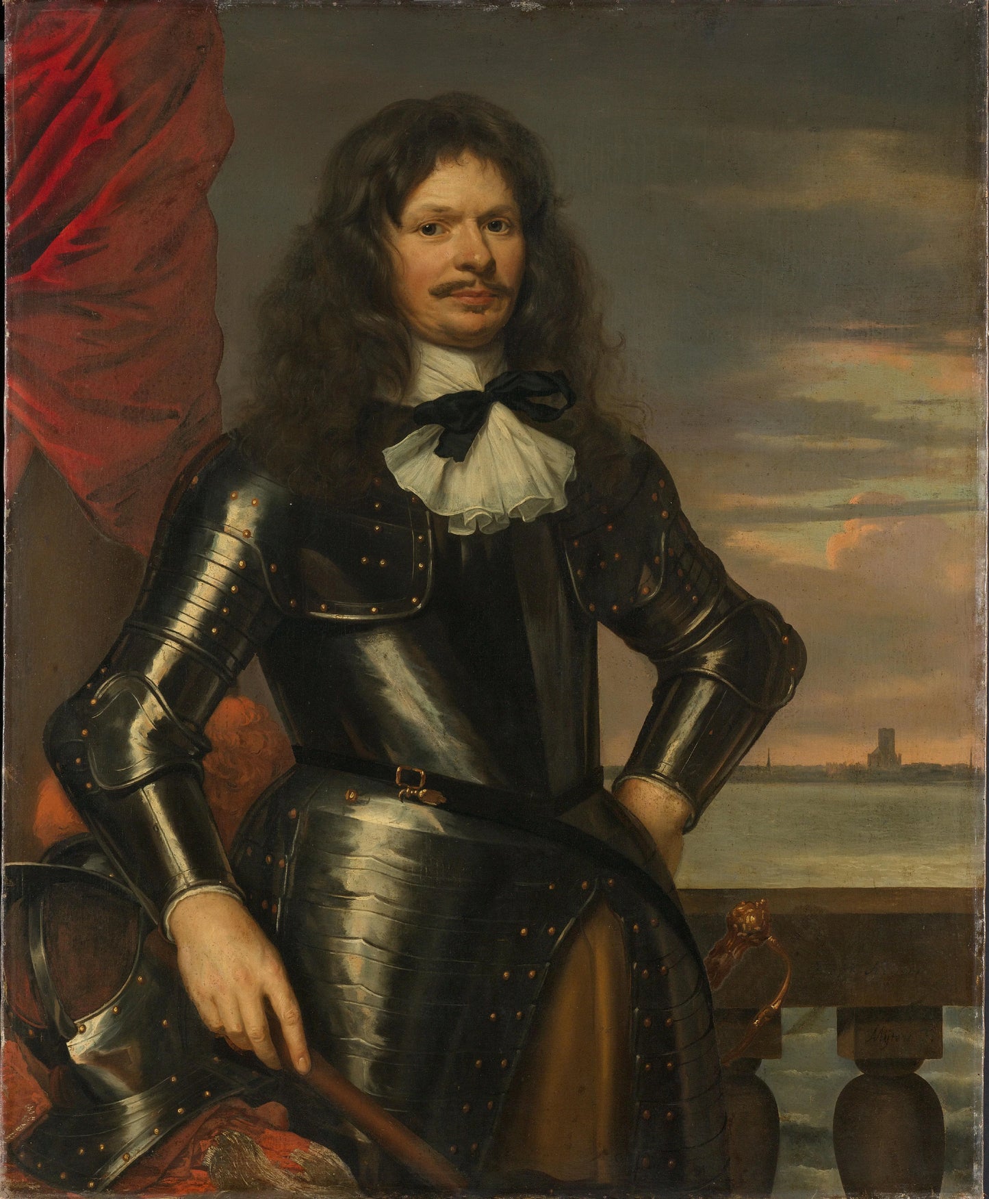 Portrait of Johan van Beaumont (1609-95) – Jan Mijtens (signed by artist) Vintage Portrait Art Print | Wall Art Poster