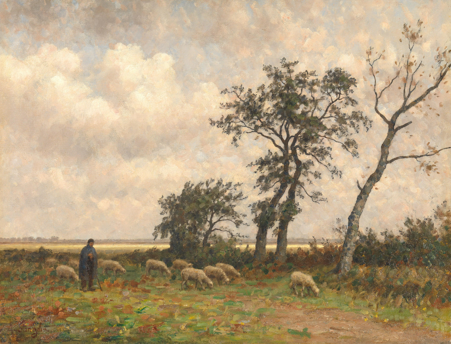Landscape in Drenthe – Alphonse Stengelin Vintage Landscape Art Print | Wall Art Poster