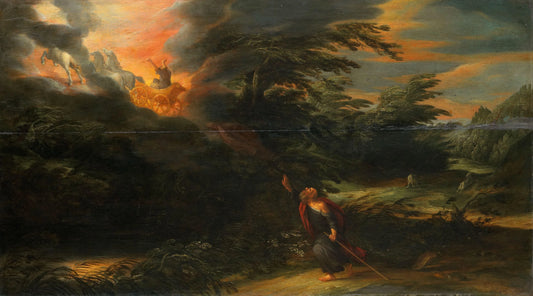 The Ascension of Elijah – David Colijns (eigenhandig gesigneerd) Vintage Art Print | Wall Art Poster