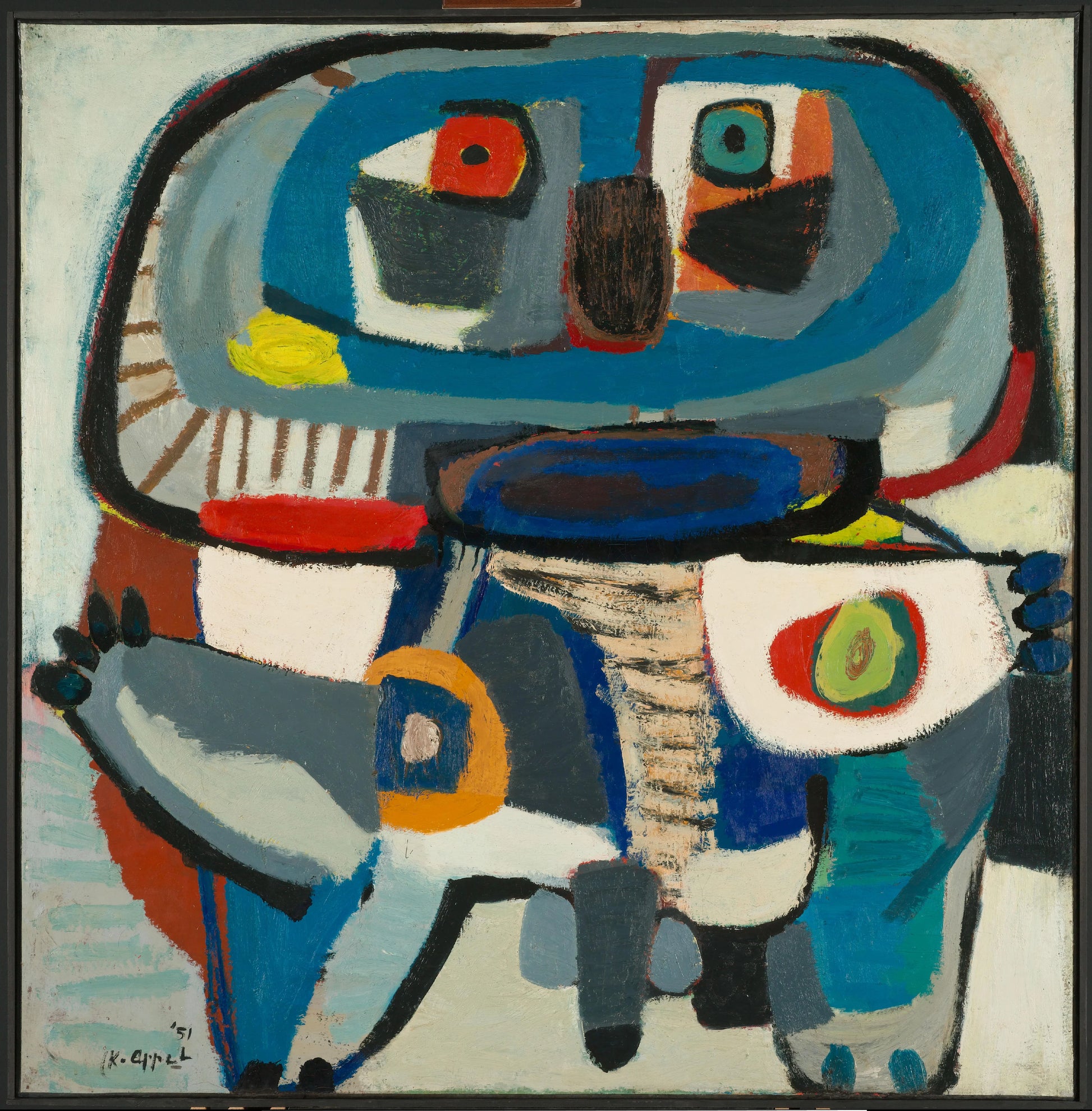 De Vierkante Man – Karel Appel Vintage Art Print | Wall Art Poster