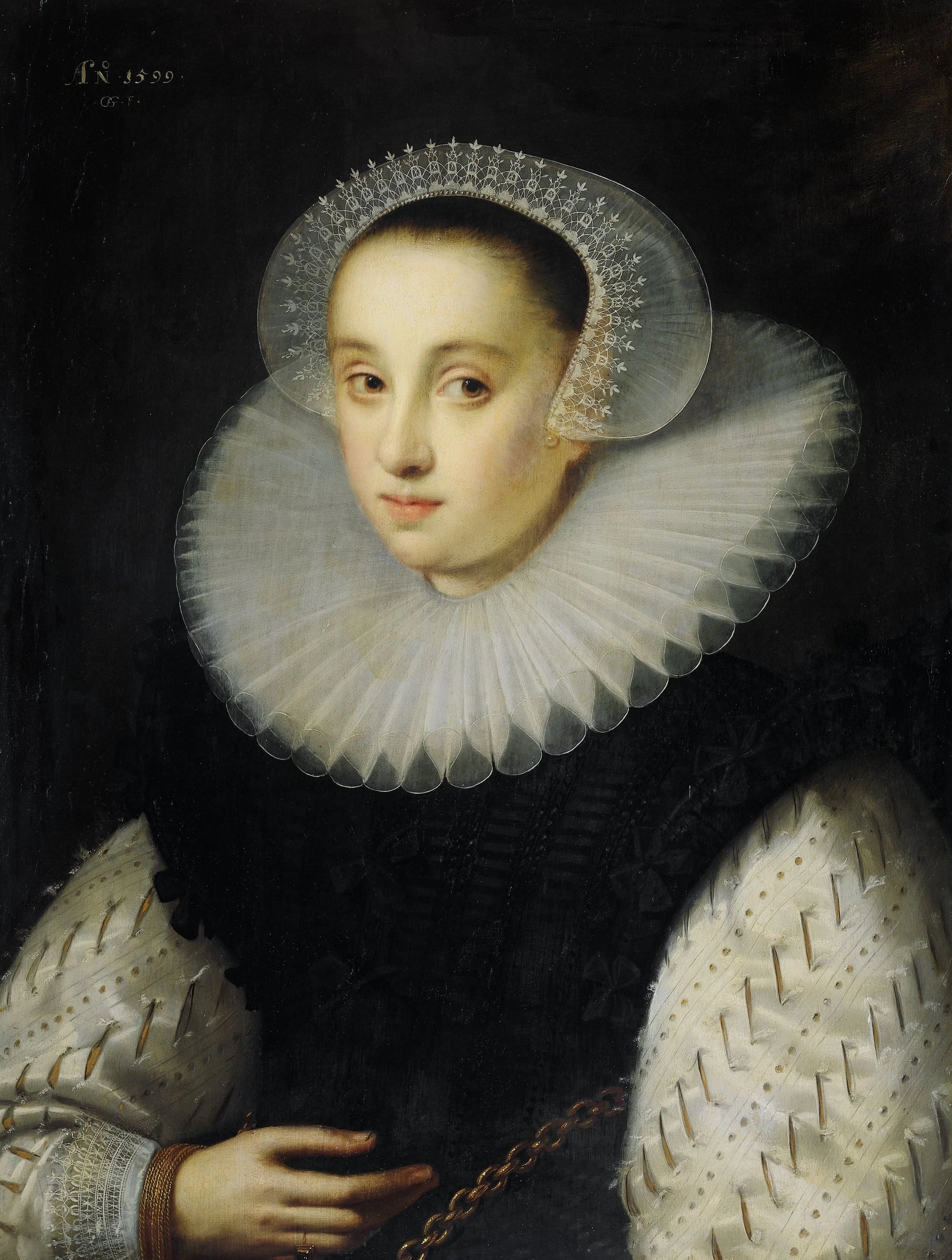 Hortensia del Prado (d 1627) – Gortzius Geldorp (mentioned on object) Vintage Portrait Art Print | Wall Art Poster