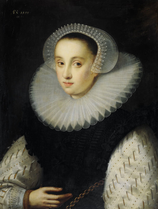 Hortensia del Prado (d 1627) – Gortzius Geldorp (mentioned on object) Vintage Portrait Art Print | Wall Art Poster