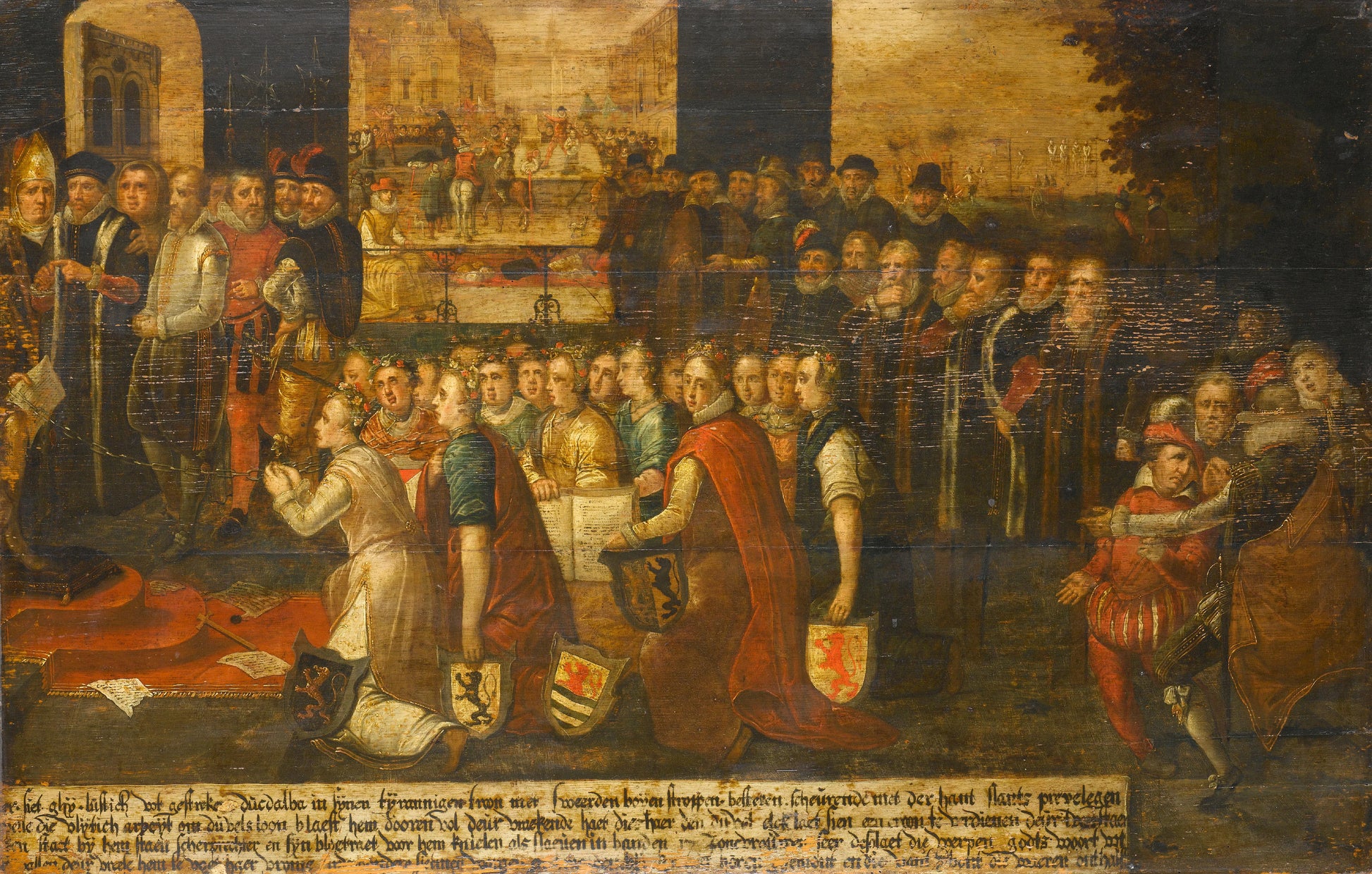 Allegory of the Tyranny of the Duke of Alba in the Netherlands – anonymous Vintage Art Print | Wall Art Poster