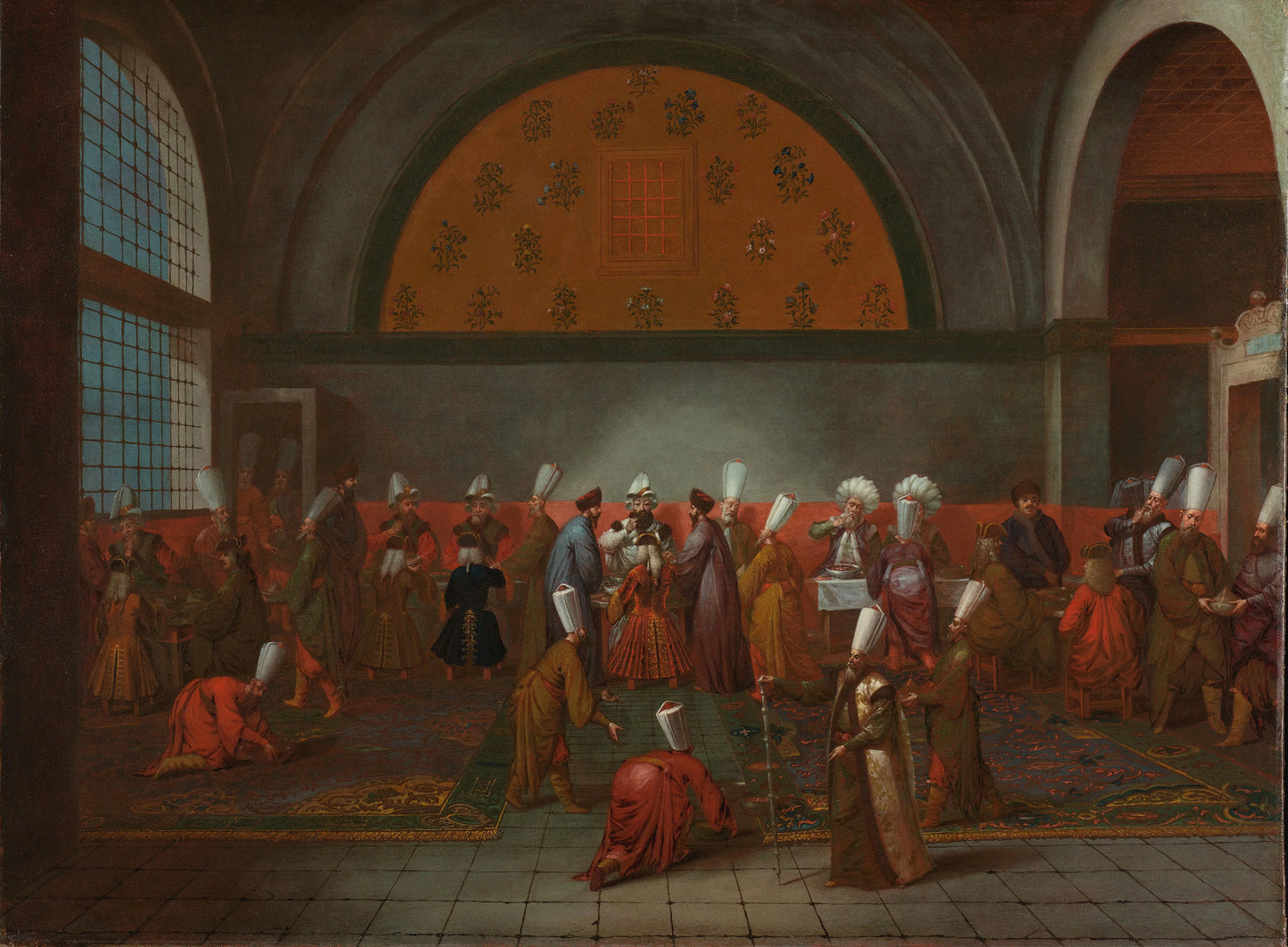The Meal in Honour of Ambassador Cornelis Calkoen – Jean Baptiste Vanmour Vintage Art Print | Wall Art Poster