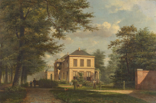 Het buiten Zorg Vrij aan de Kleine Houtweg te Haarlem – Everhardus Koster Vintage Landscape Art Print | Wall Art Poster
