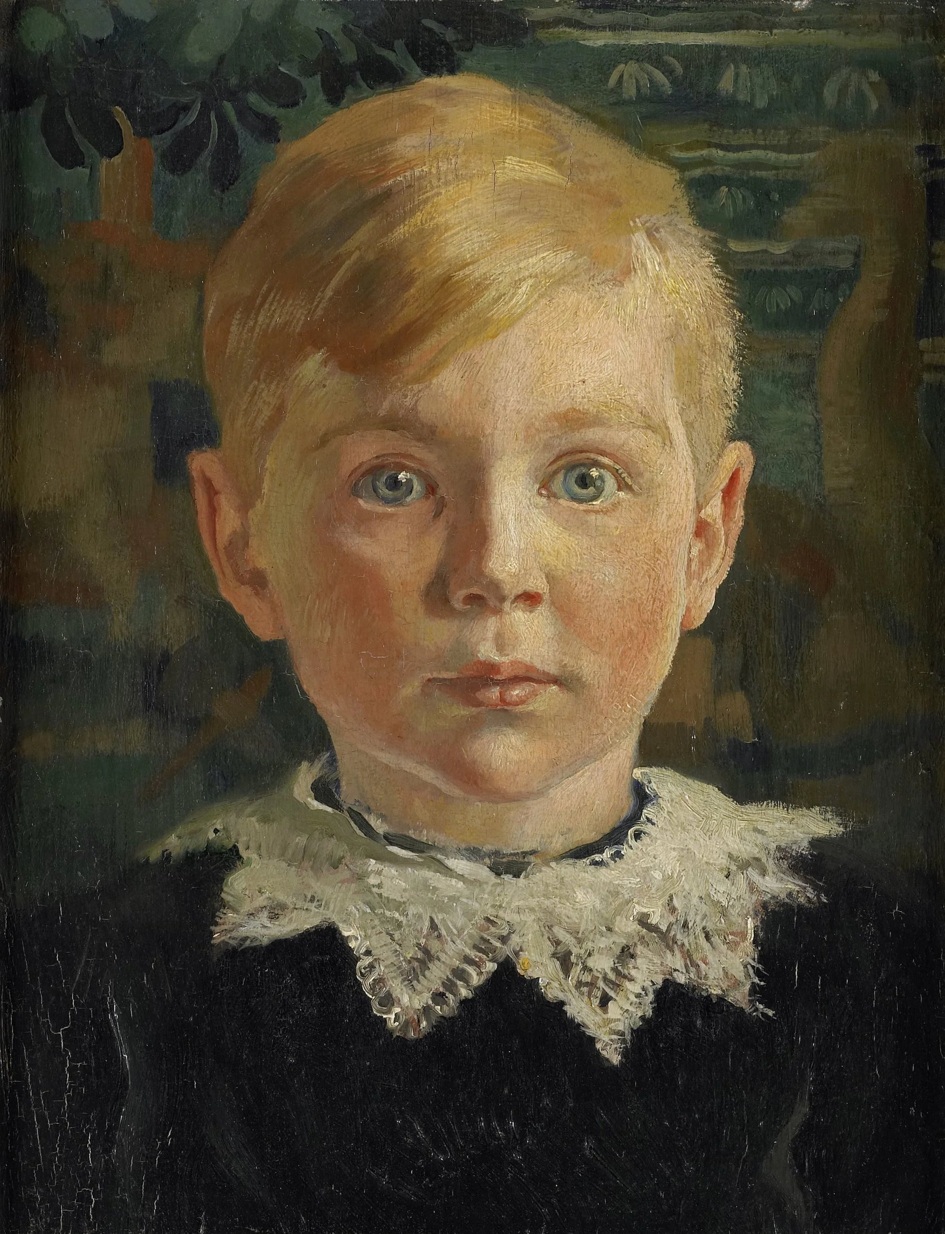 Jeugdportret van Joseph Luns – Huib Luns Vintage Art Print | Wall Art Poster