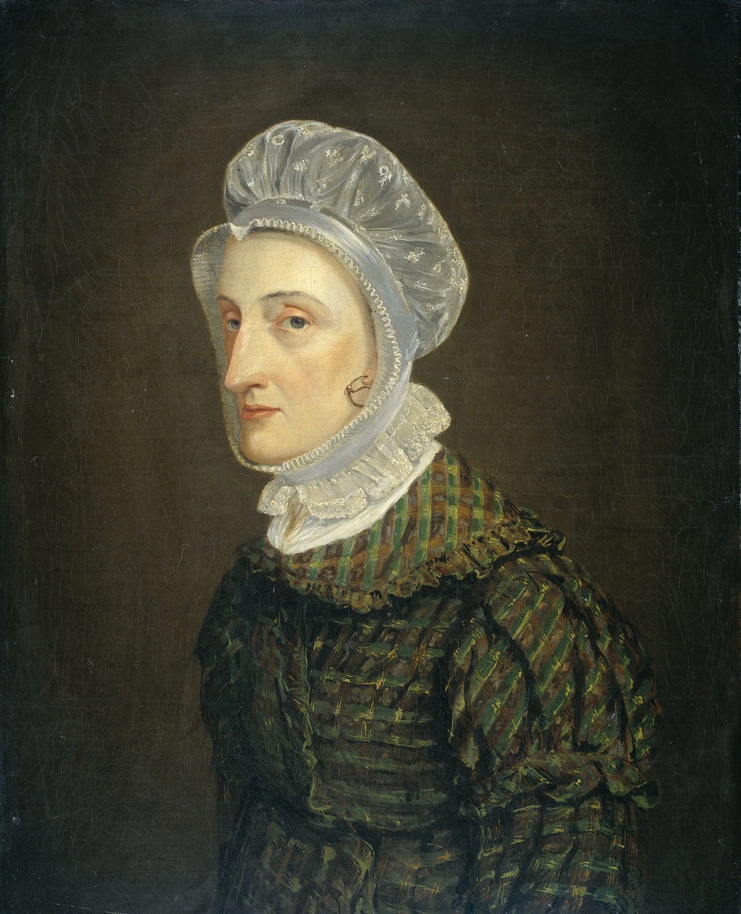 Portrait of Maria Petronella Mann, Wife of Heinrich Gottfried Theodor Crone – Jan Philip Simon Vintage Portrait Art Print | Wall Art Poster