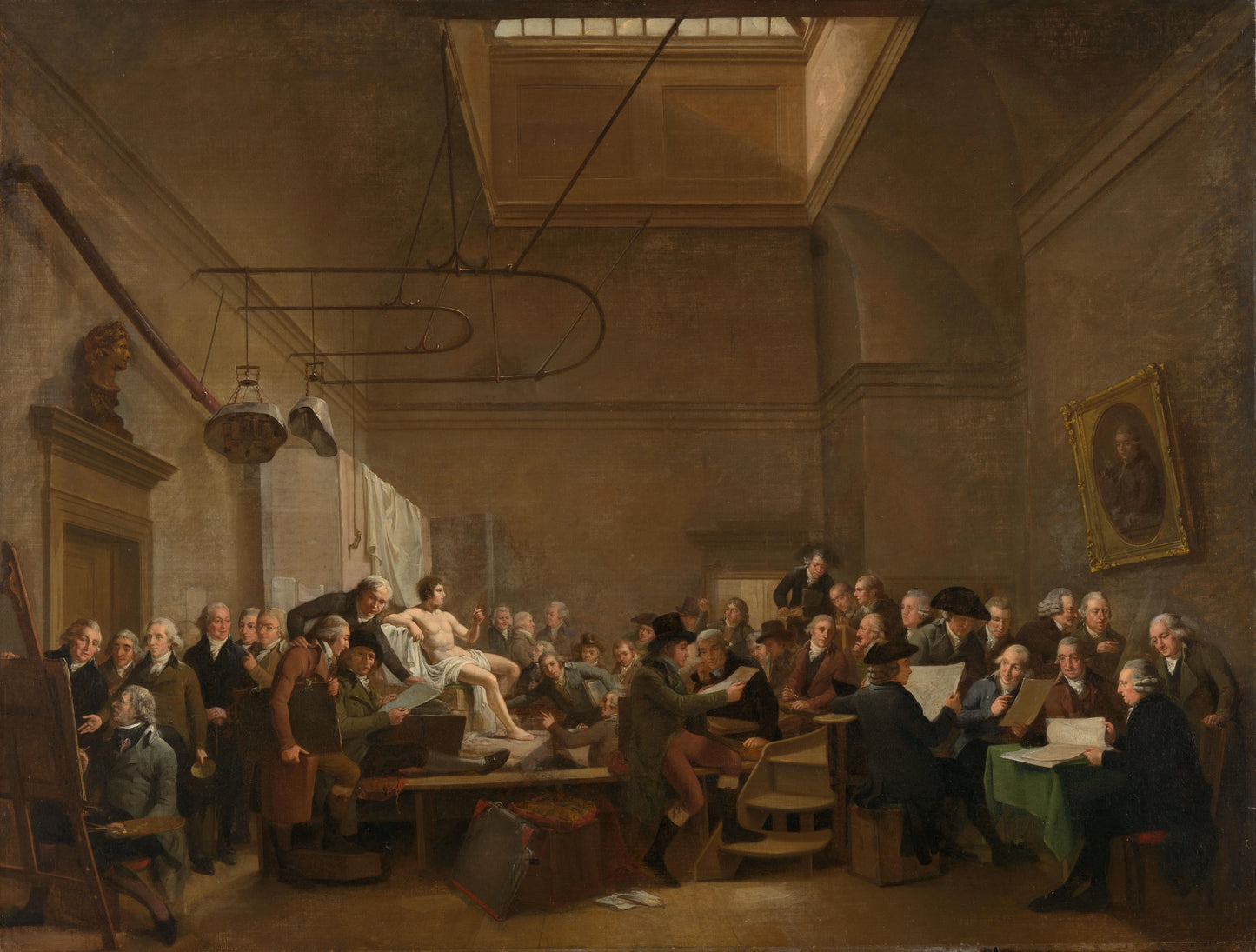 The Drawing Room of the Felix Meritis Society – Adriaan de Lelie Vintage Art Print | Wall Art Poster