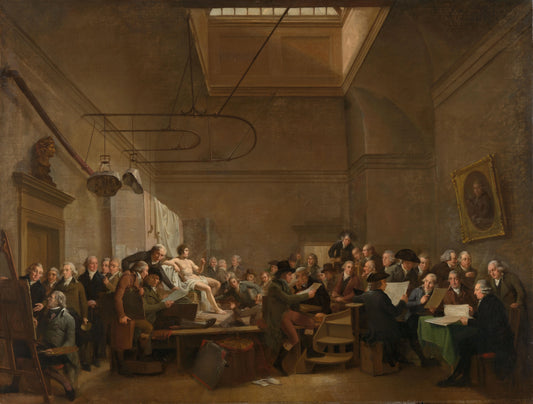 The Drawing Room of the Felix Meritis Society – Adriaan de Lelie Vintage Art Print | Wall Art Poster