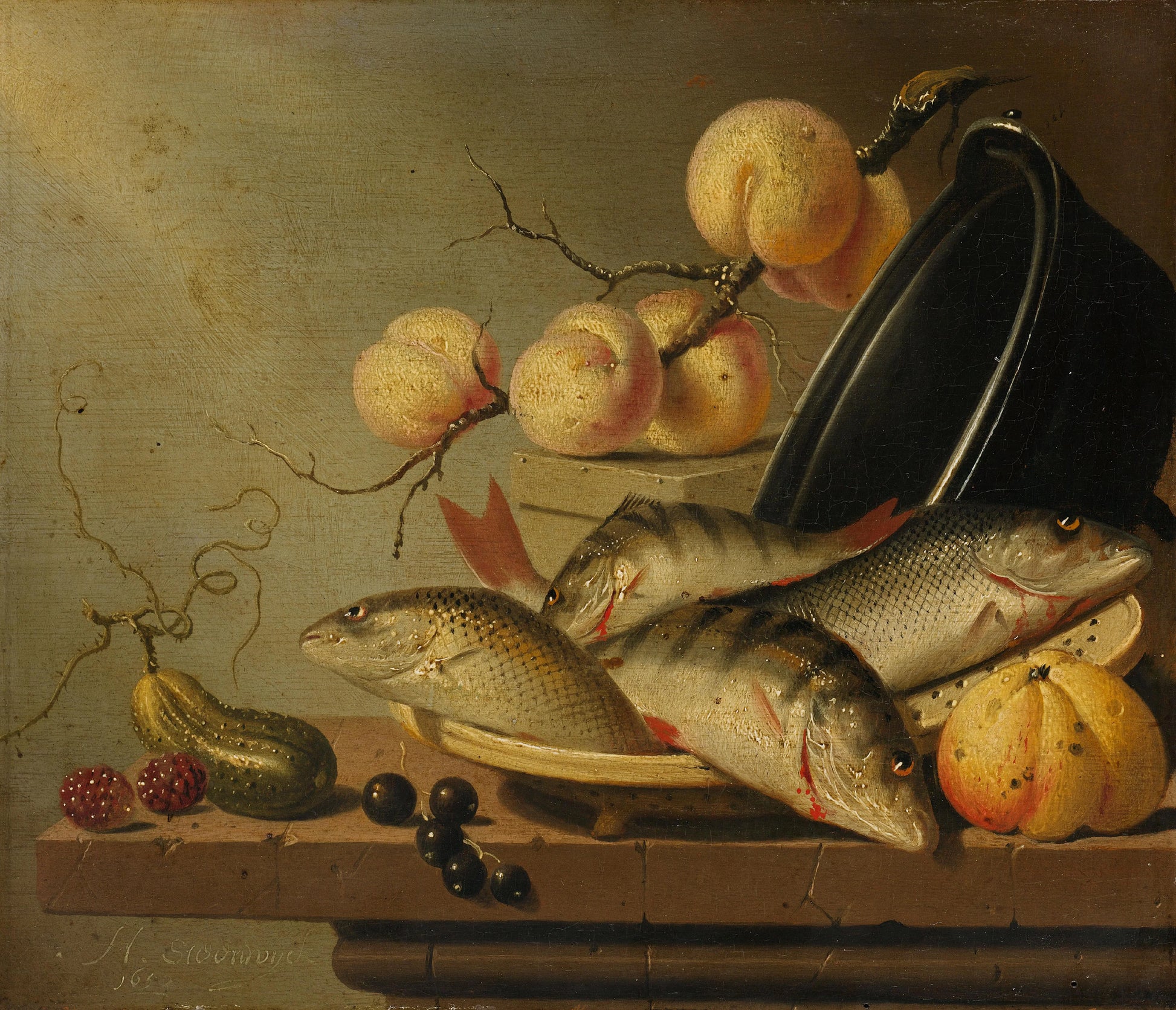Still Life with Fish and Fruit – Harmen Steenwijck Vintage Still Life Art Print | Wall Art Poster