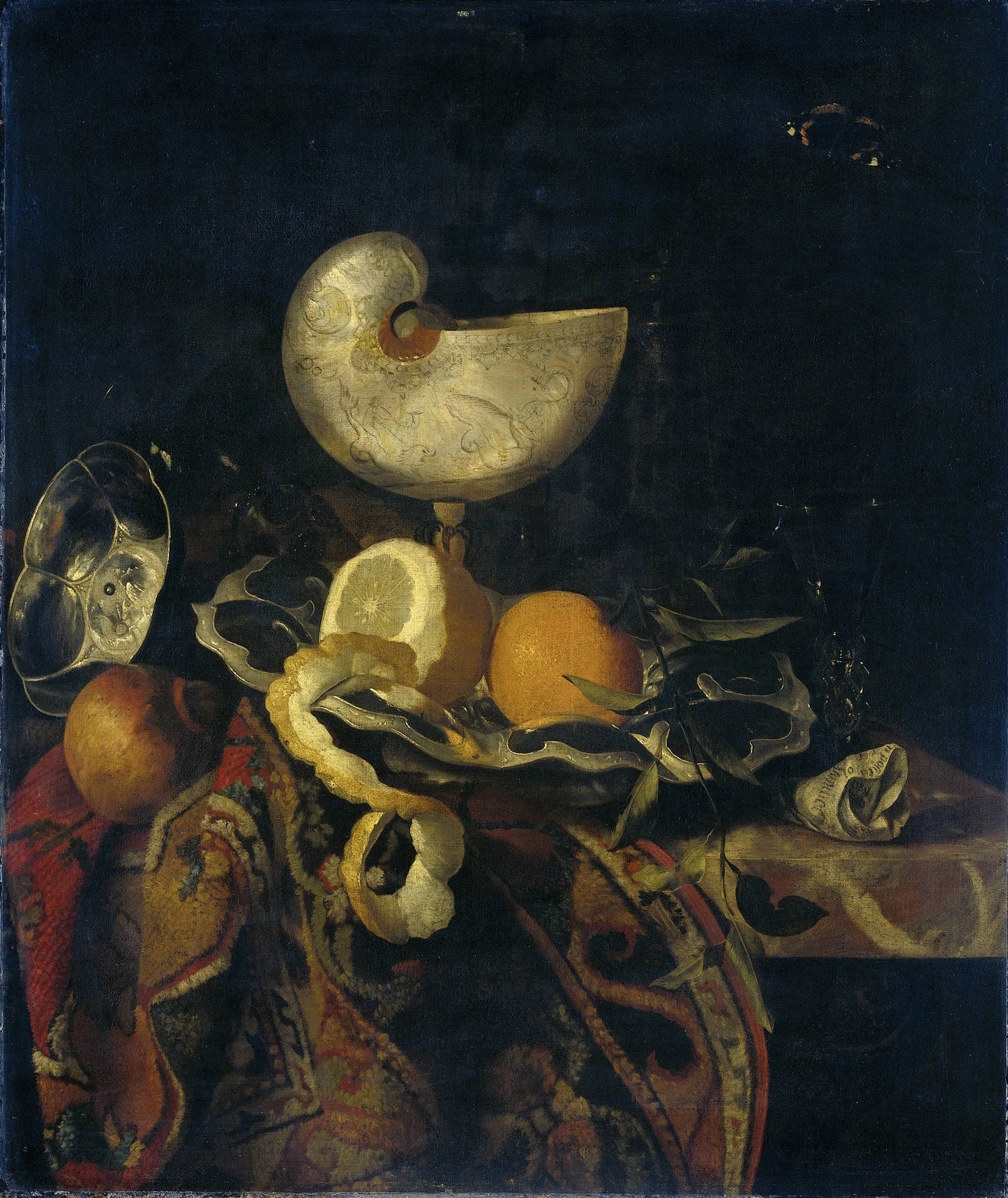 Still Life with Nautilus Cup – Frans Sant-Acker Vintage Still Life Art Print | Wall Art Poster