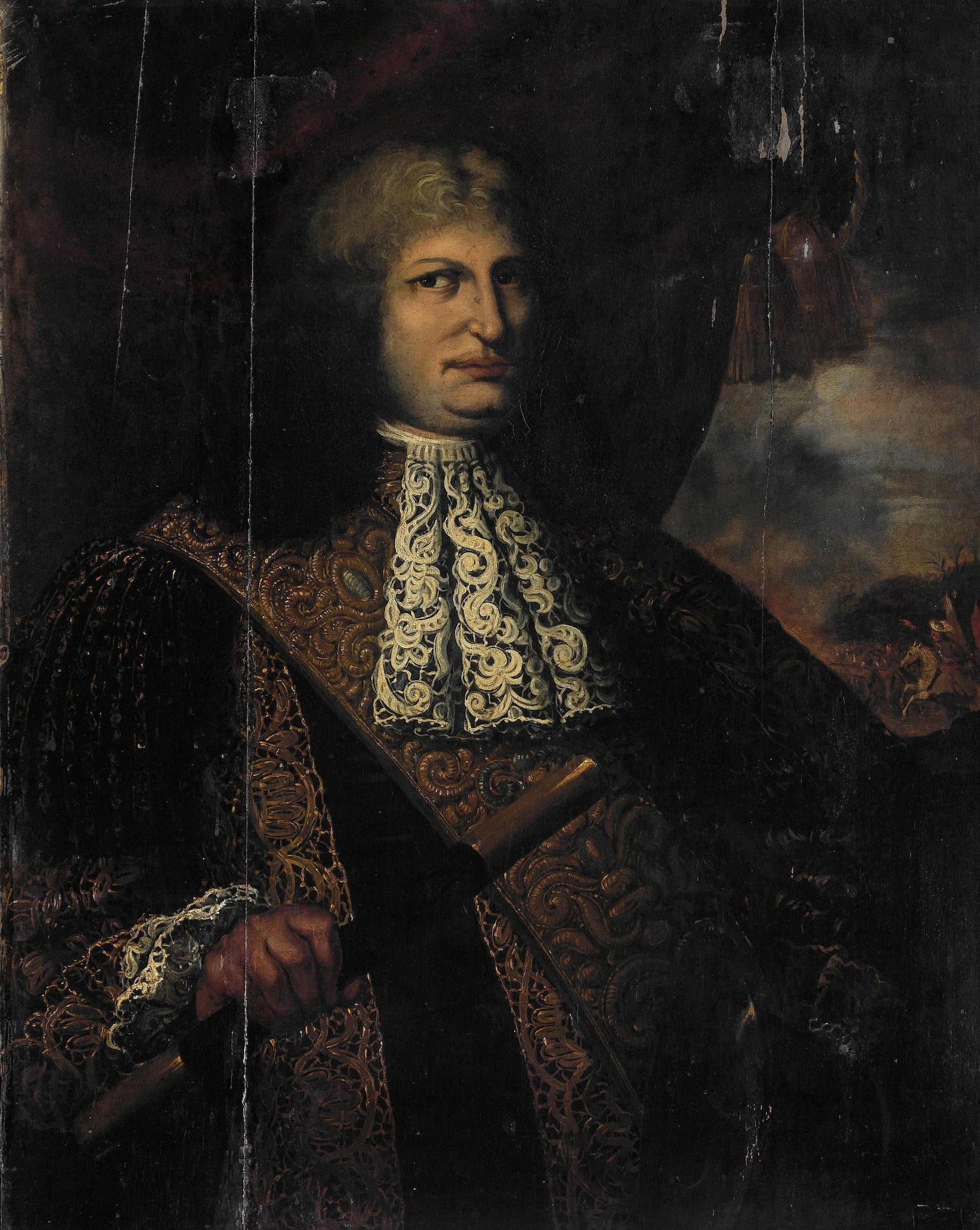 Portrait of Cornelis Speelman, Governor-General of the Dutch East Indies – toegeschreven aan Martin Palin Vintage Portrait Art Print | Wall Art Poster