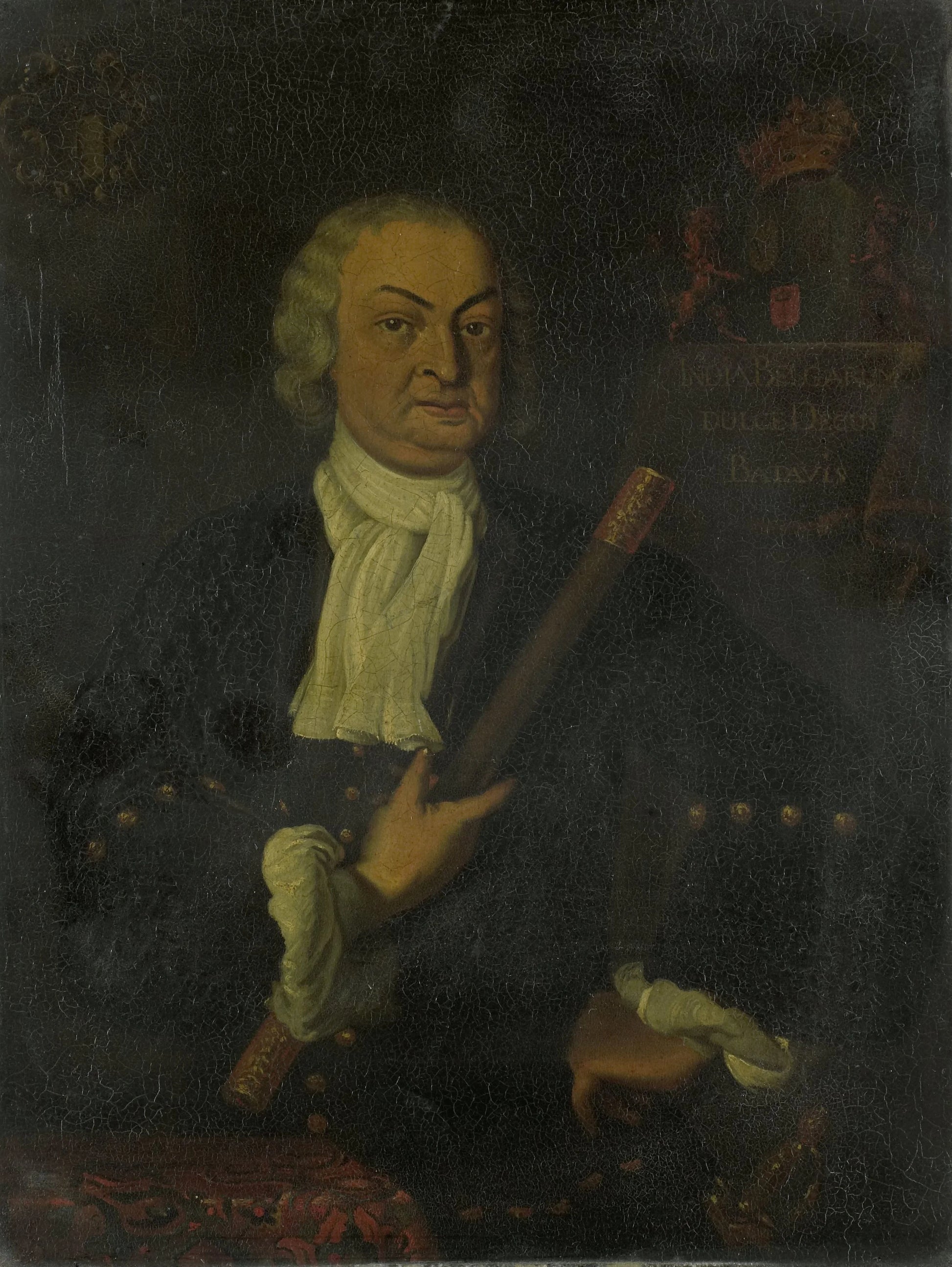 Hendrik Swaardecroon (1667-1728). Gouverneur-generaal (1718-25) – kopie naar Hendrik van den Bosch Vintage Portrait Art Print | Wall Art Poster