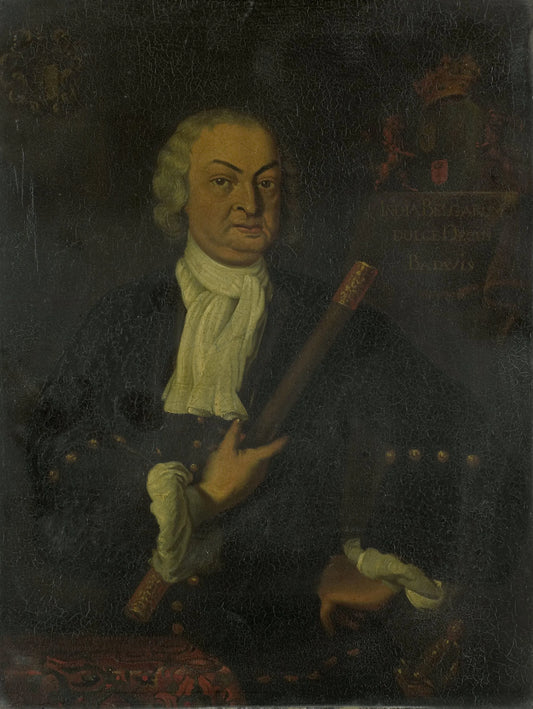 Hendrik Swaardecroon (1667-1728). Gouverneur-generaal (1718-25) – kopie naar Hendrik van den Bosch Vintage Portrait Art Print | Wall Art Poster