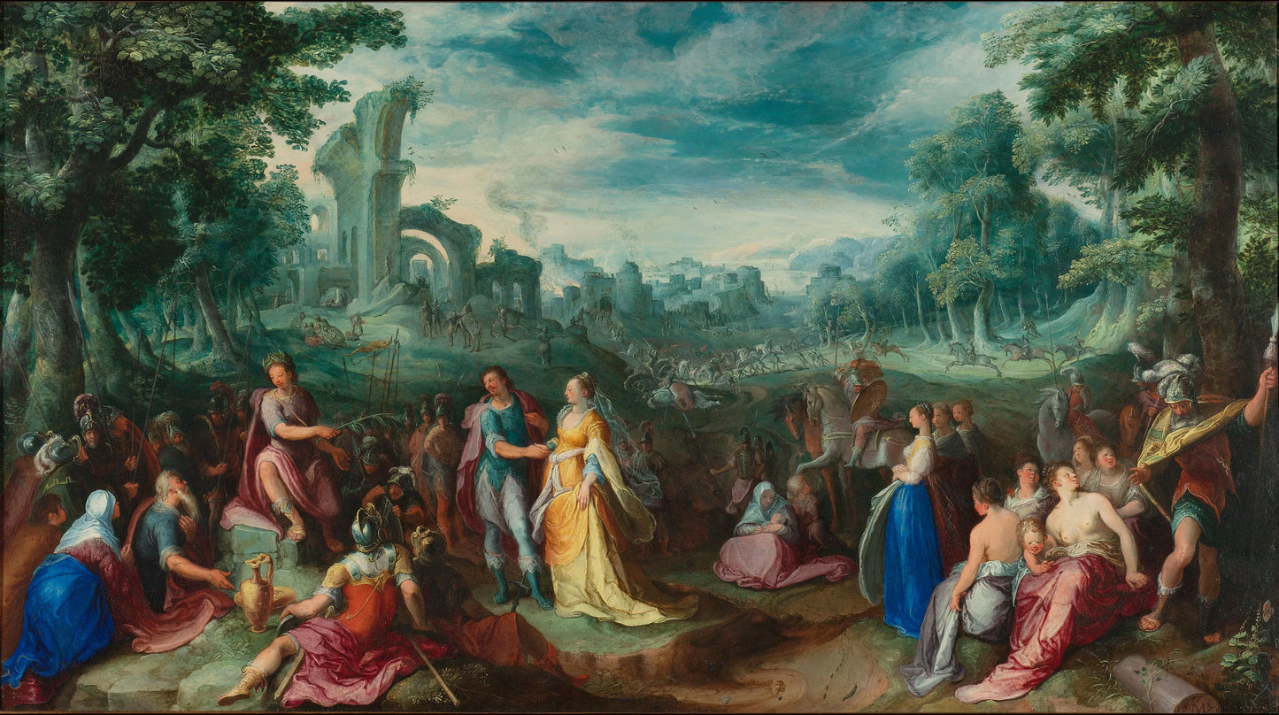 The Continence of Scipio – Karel van Mander (I) Vintage Cityscape Art Print | Wall Art Poster