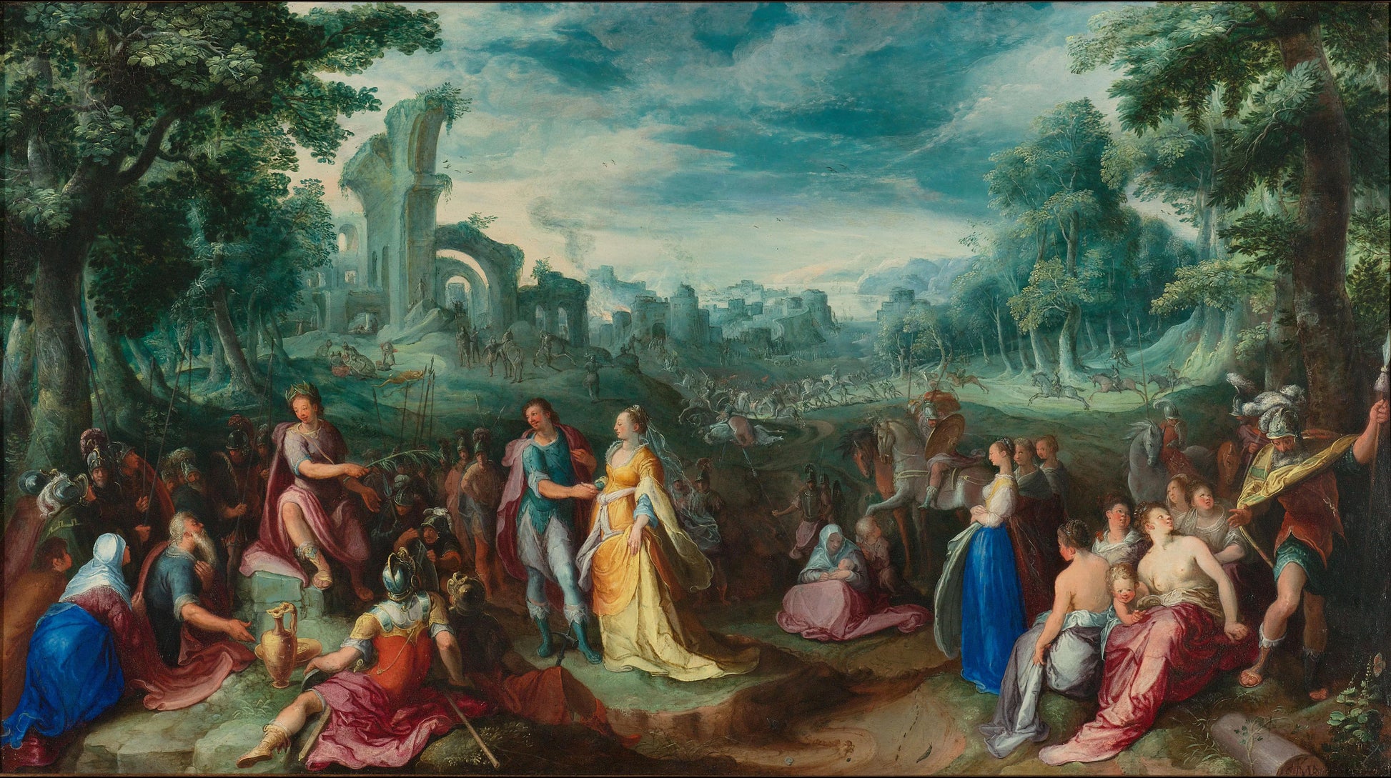 The Continence of Scipio – Karel van Mander (I) Vintage Cityscape Art Print | Wall Art Poster