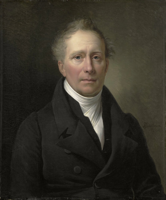 Daniel Francis Schas (1772-1848), Member of the Council for Commerce and the Colonies from 1814 to 1820 – Alexandre Jean Dubois Drahonet (eigenhandig gesigneerd) Vintage Portrait Art Print | Wall Art Poster