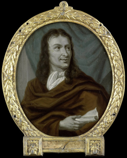 Portrait of Pieter Verhoek, Poet and Marble Painter in Amsterdam – Arnoud van Halen Vintage Self-Portrait Art Print | Wall Art Poster