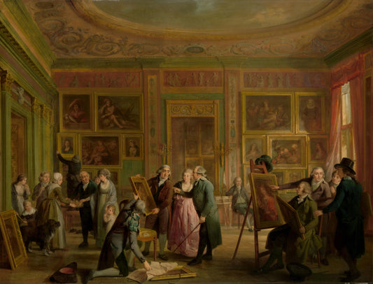 The Art Gallery of Josephus Augustinus Brentano – Adriaan de Lelie Vintage Art Print | Wall Art Poster