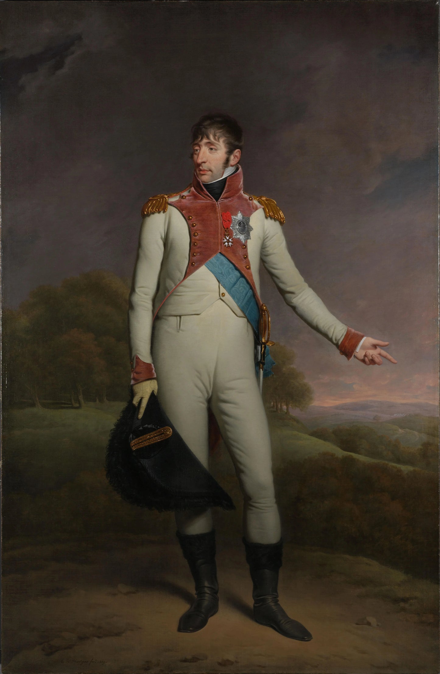 Portrait of Louis Napoleon, King of Holland – Charles Howard Hodges Vintage Portrait Art Print | Wall Art Poster