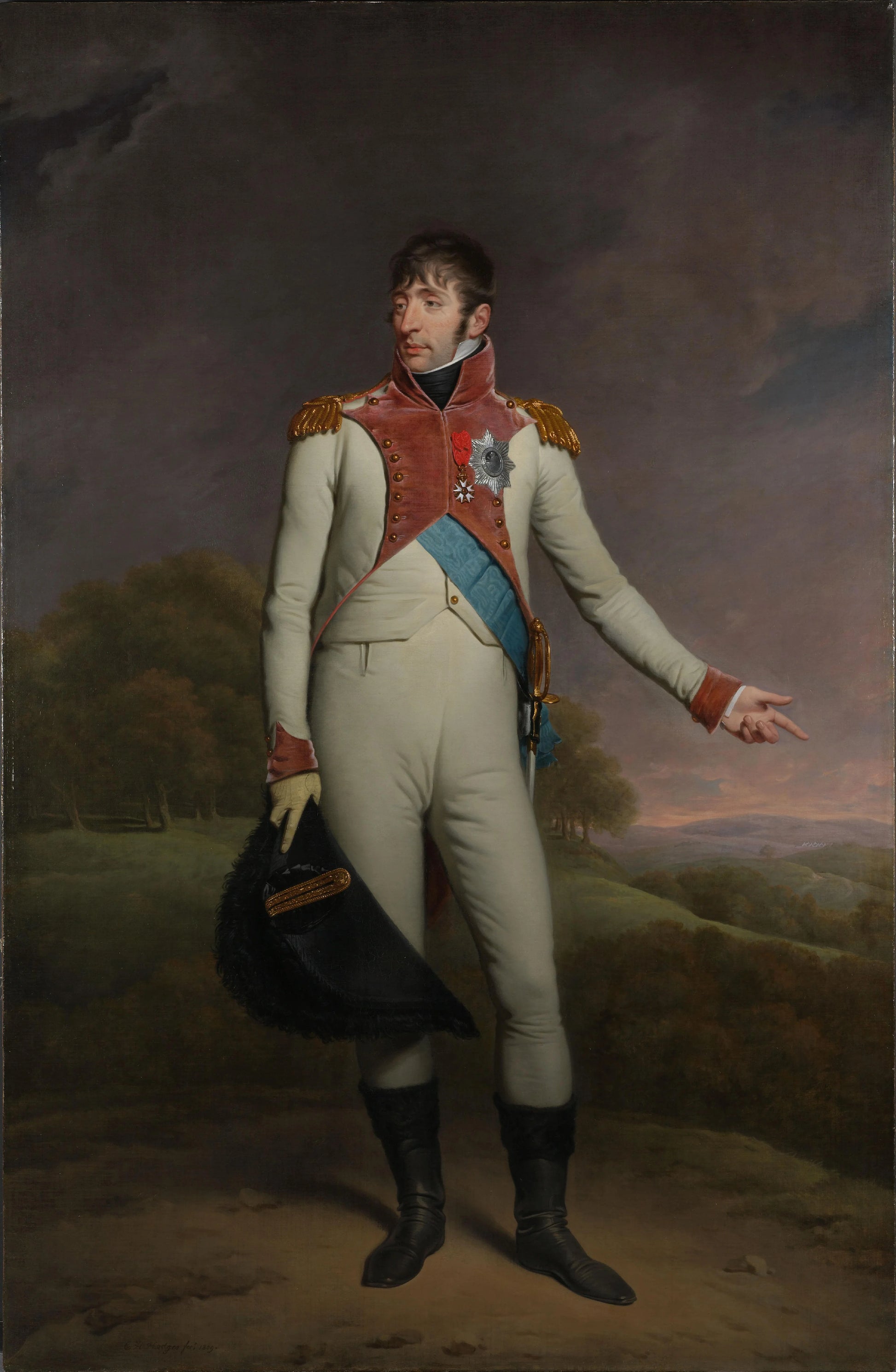 Portrait of Louis Napoleon, King of Holland – Charles Howard Hodges Vintage Portrait Art Print | Wall Art Poster