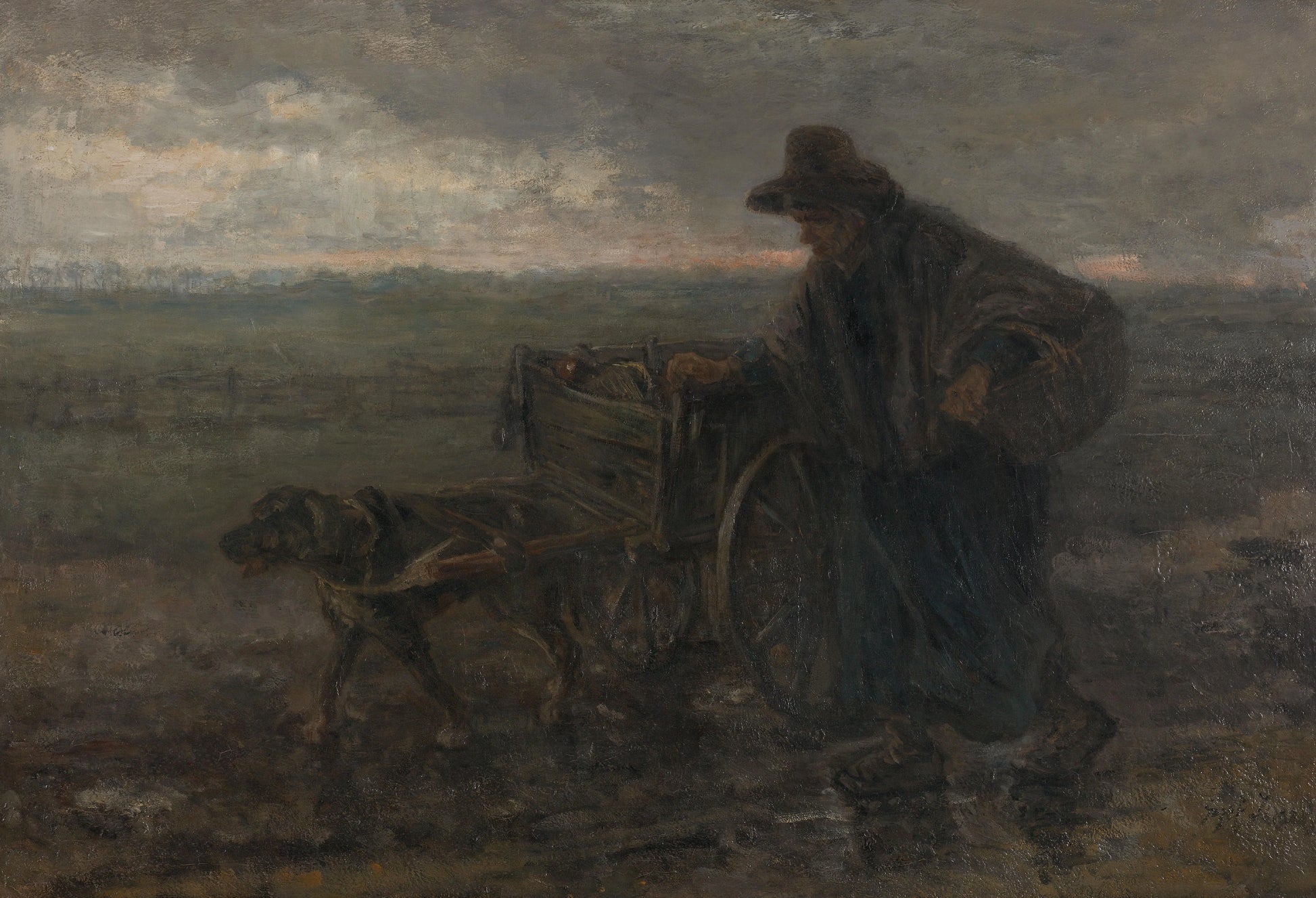 On Country Roads and Fields – Jozef Israëls Vintage Landscape Art Print | Wall Art Poster