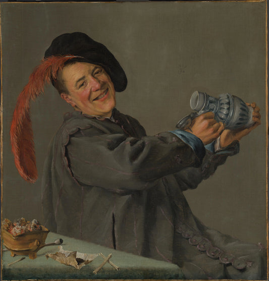 The Jolly Drinker – Judith Leyster (vermeld op object) Vintage Art Print | Wall Art Poster