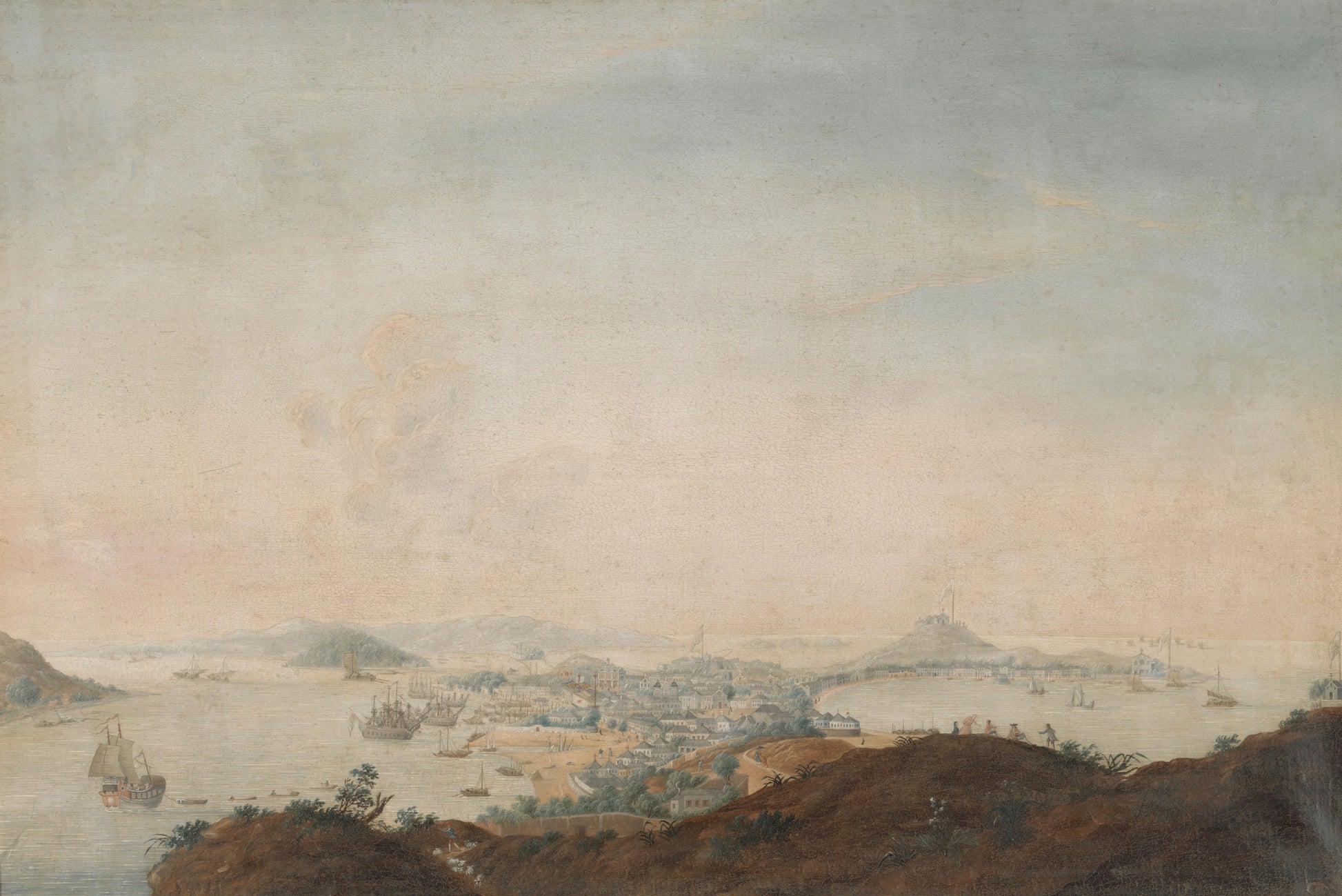 View of Macao, China – anonymous Vintage River Scene Art Print | Wall Art Poster