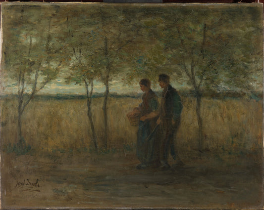 'Turning homewards' – Jozef Israëls Vintage Art Print | Wall Art Poster
