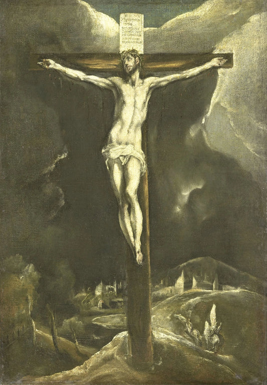 Christ on the Cross – workshop of El Greco Vintage Art Print | Wall Art Poster