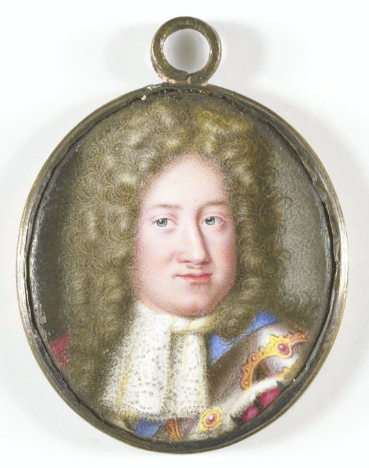 Portrait of Frederick I (1657-1713), King of Prussia – toegeschreven aan Samuel Blesendorf Vintage Portrait Art Print | Wall Art Poster