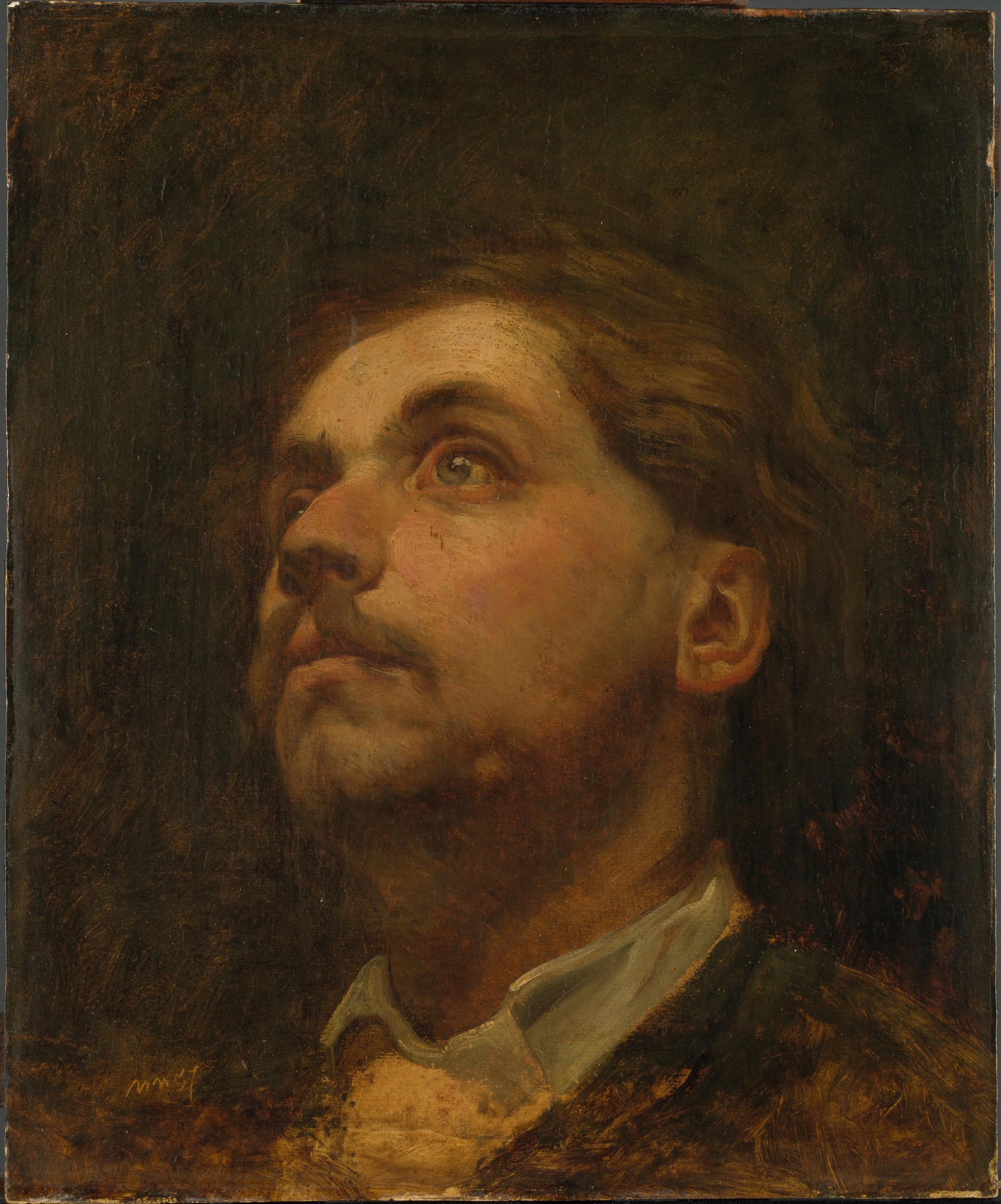 Portrait of Jacob Maris – Matthijs Maris Vintage Self-Portrait Art Print | Wall Art Poster