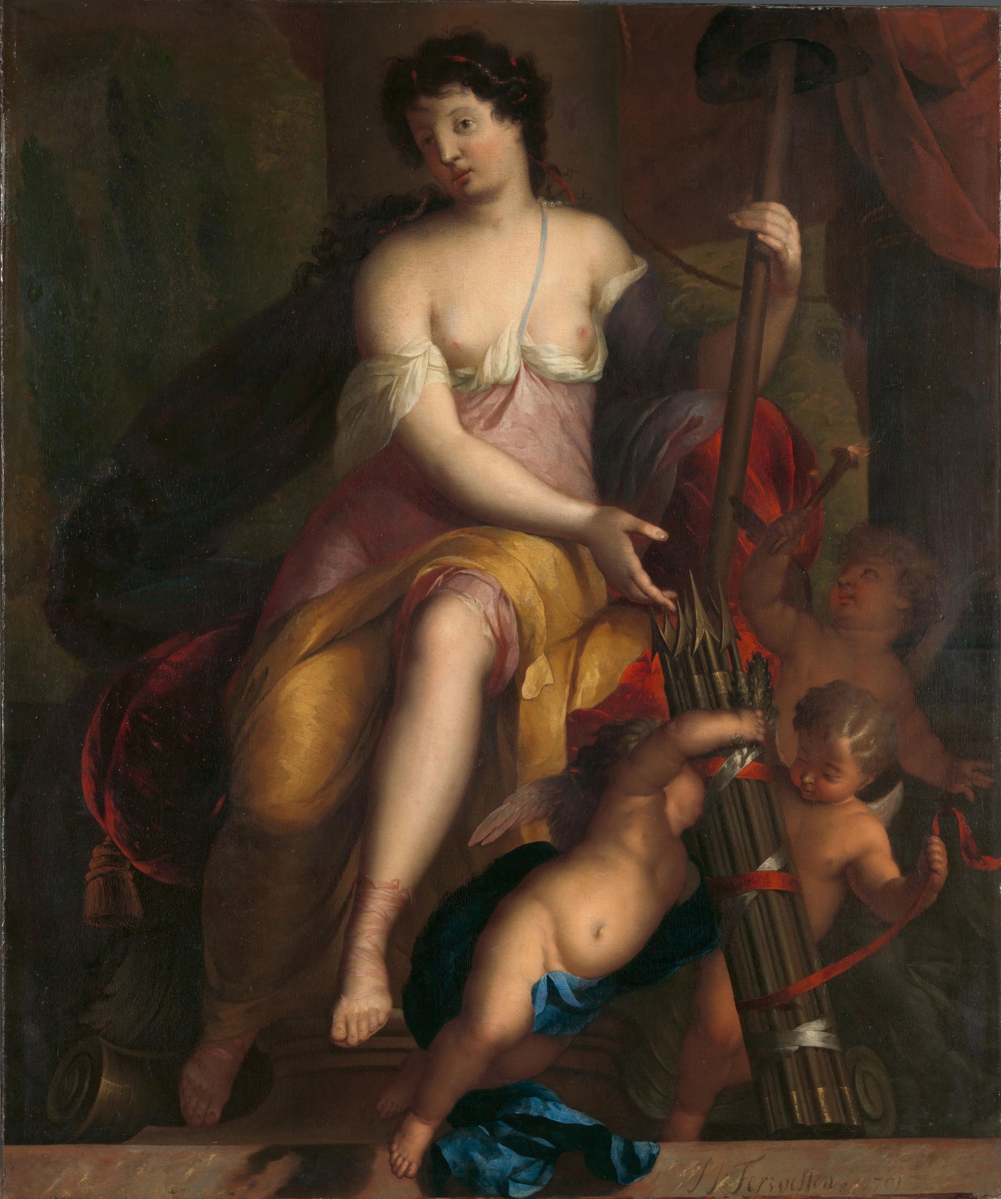 Allegorie op de vrijheid – Mattheus Terwesten (signed by artist) Vintage Art Print | Wall Art Poster
